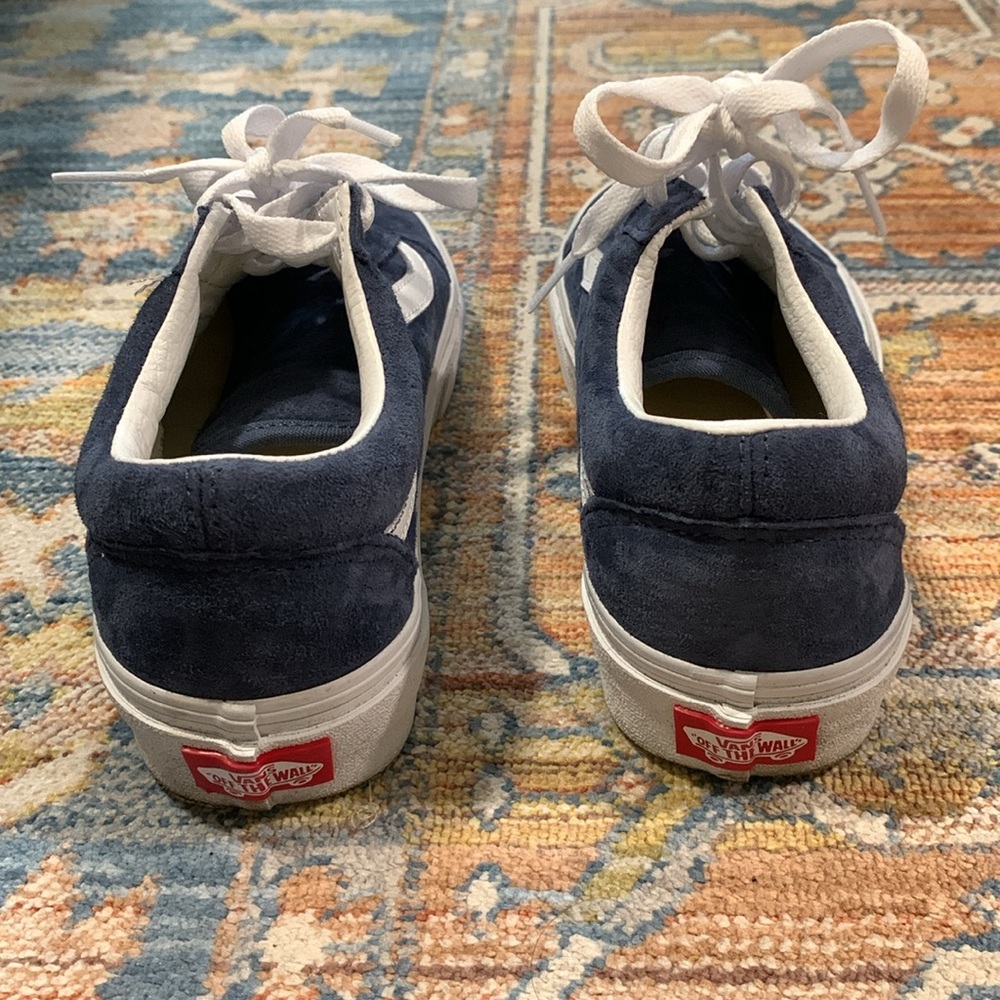Vans Old Skool Blue Suede Sneakers - Picture 5 of 9